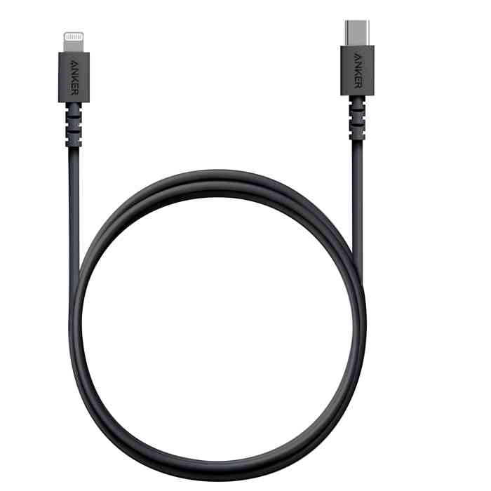 Anker PowerLine Soft USB-C to Lightning Cable 3ft - Black